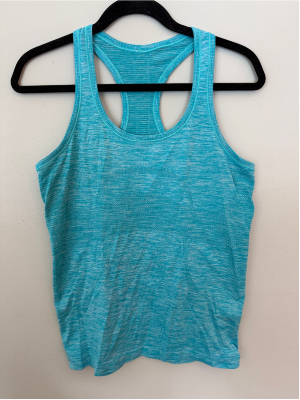 Lululemon Swiftly Tank Hipster Length Blue Turquoise Size 8 EUC